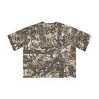 Unisex Cropped Camouflage Tree Print T-shirt（250GSM）