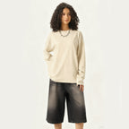 Unisex 100% Cotton Solid Color Long Sleeve T-shirt（280GSM）