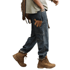 Unisex Loose-Fit Harem Cargo Denim Jeans