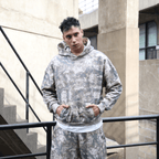 Unisex 100% Cotton Heavyweight French Terry Camo Hoodie（400GSM）