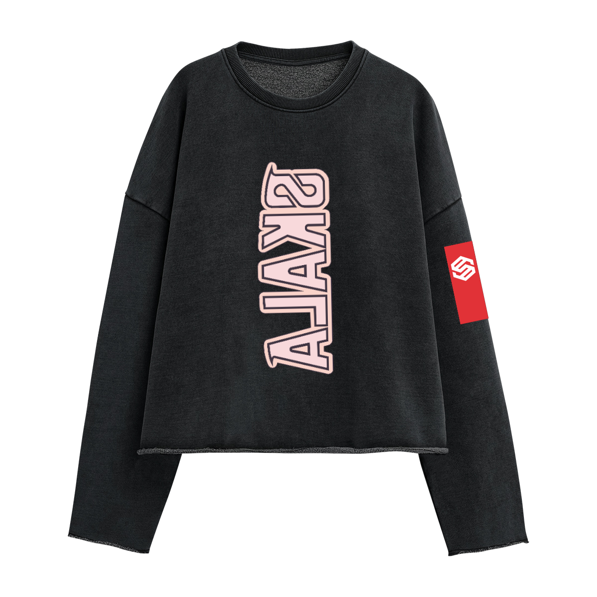 440GSM Unisex Washed Cropped Sweatshirt