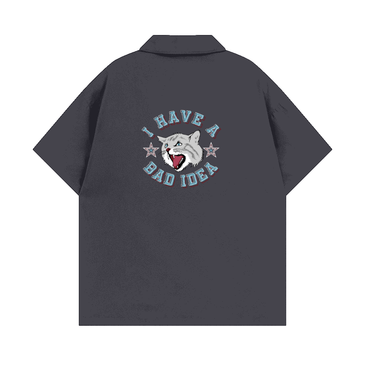 Cuban Collar Short-sleeve Shirt