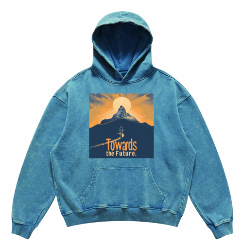 Unisex Super Heavyweight Oversized Faded Hoodie(440GSM)