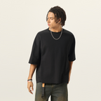 Mens Cropped Terry T-shirt