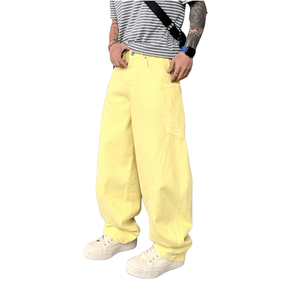 Unisex Loose Fit Straight-Leg Jeans with Soft Washed Finish