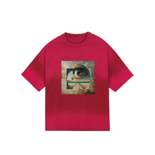 260GSM 100% Cotton Washed Vintage Tie-dye Oversized T-shirt