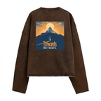 440GSM Unisex Washed Cropped Sweatshirt