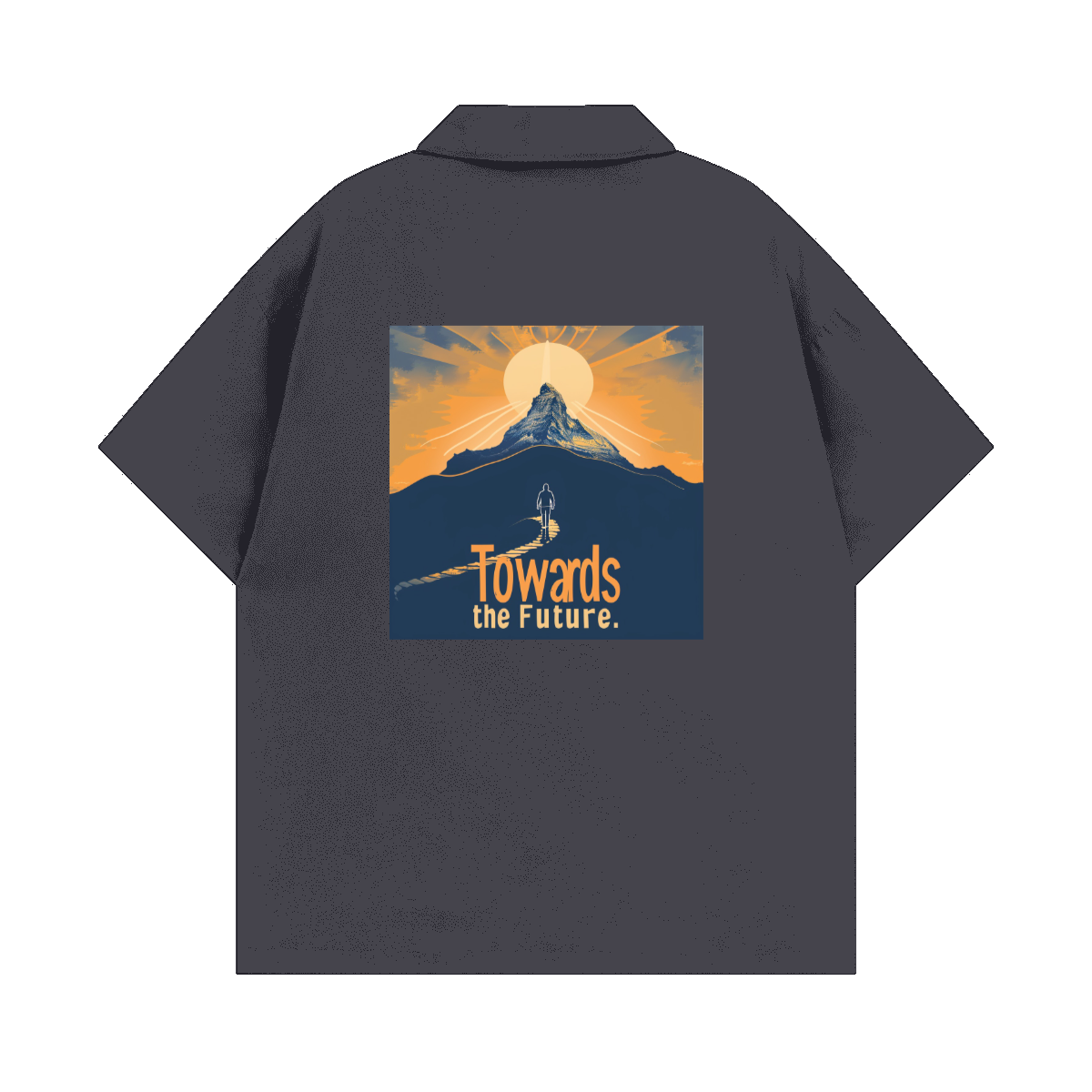 Cuban Collar Short-sleeve Shirt