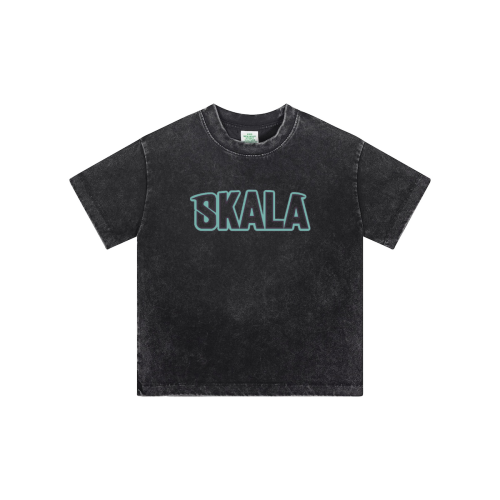 Streetwear Kids Vintage Washed T-Shirt(240GSM)