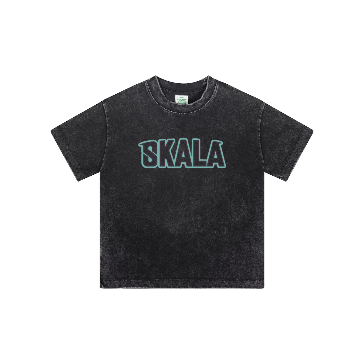 Streetwear Kids Vintage Washed T-Shirt(240GSM)