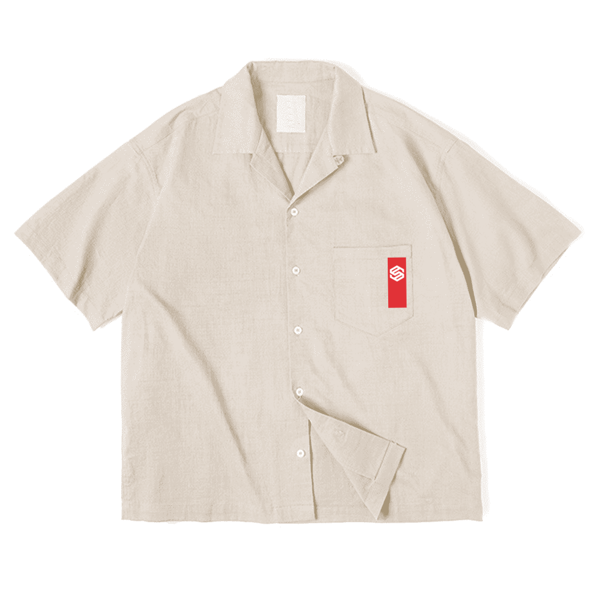 Cuban Collar Short-sleeve Shirt