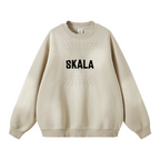 Round Neck Washed Distressed Ombre Heavyweight Sweatshirt (440GSM)