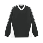 Colorblock V-neck Long Sleeve Shirt
