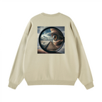 Unisex 100% Cotton Lightweight Oversize Crewneck Sweatshirt (290 GSM)