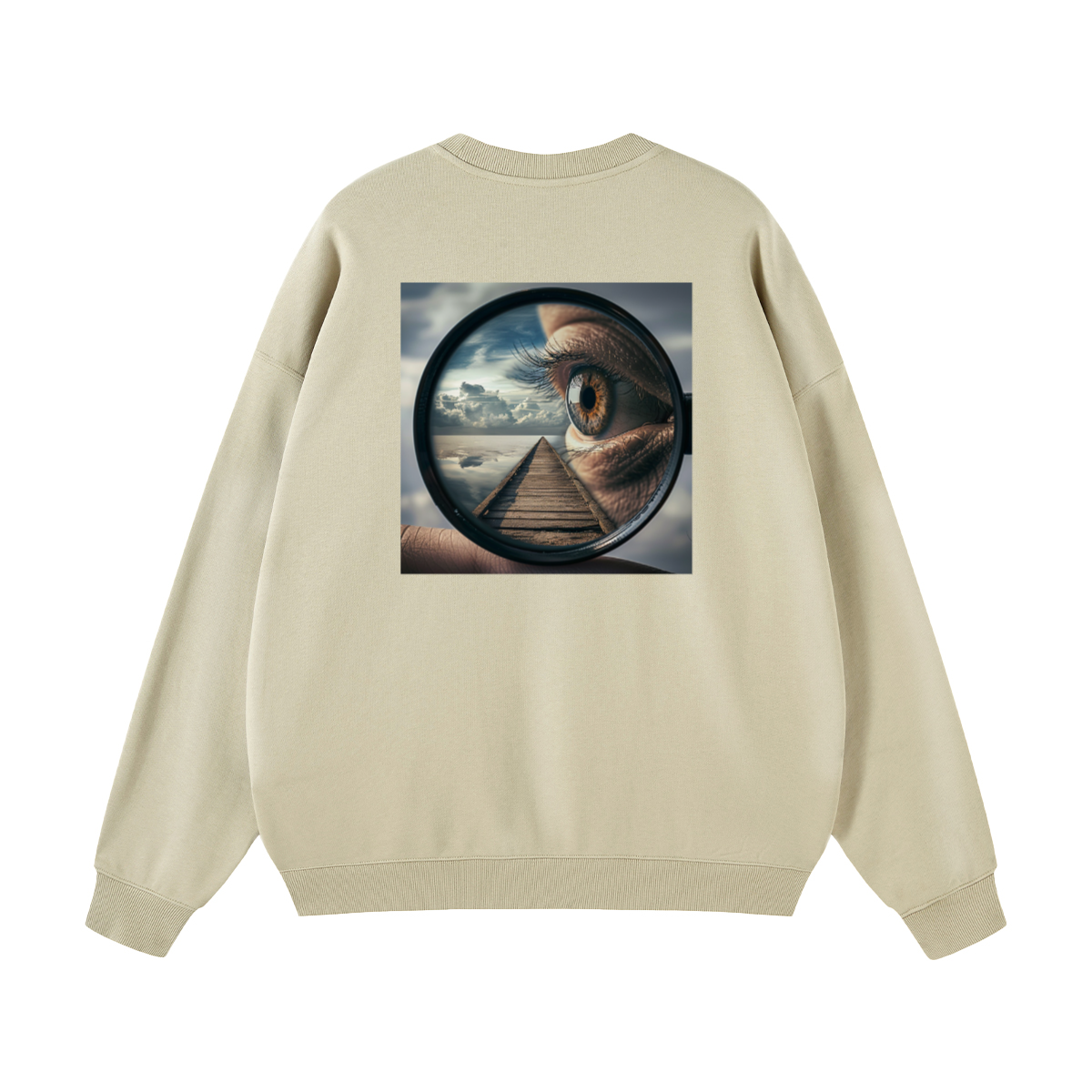 Unisex 100% Cotton Lightweight Oversize Crewneck Sweatshirt (290 GSM)