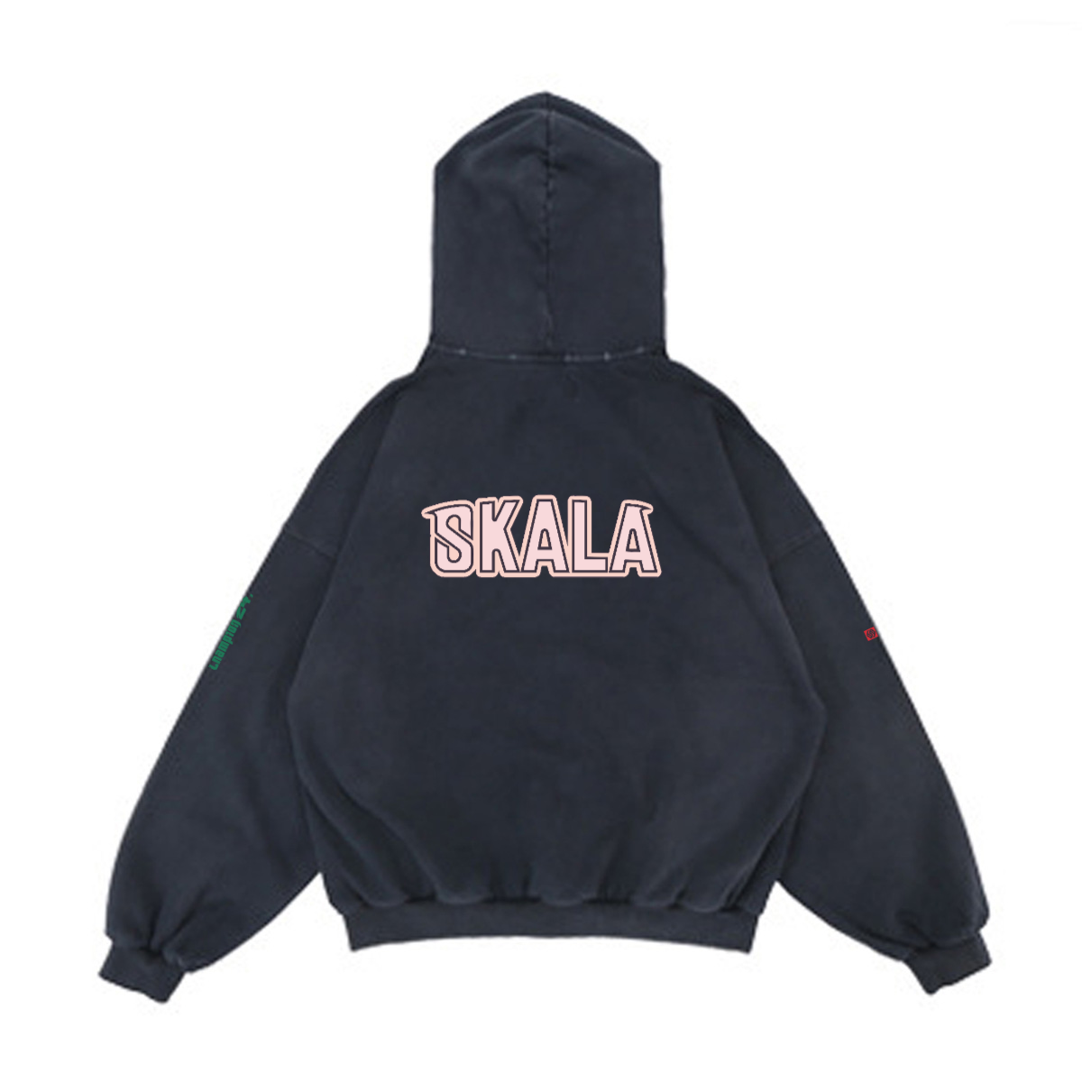 Reverse Pocket Unisex Distressed Cotton Hoodie