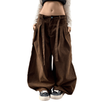 Loose-Fit Brown Washed Curved Denim Jeans for Relaxed Style