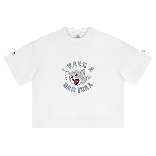 Unisex Short-Sleeved Oversized Cropped T-Shirt(280GSM)