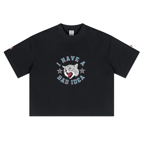 Unisex Short-Sleeved Oversized Cropped T-Shirt(280GSM)