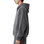 Unisex Cropped Oversized Zip-up Hoodie (460 GSM)
