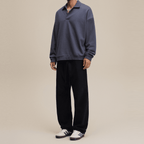 Men’s Half-Placket Polo Collar Sweatshirt