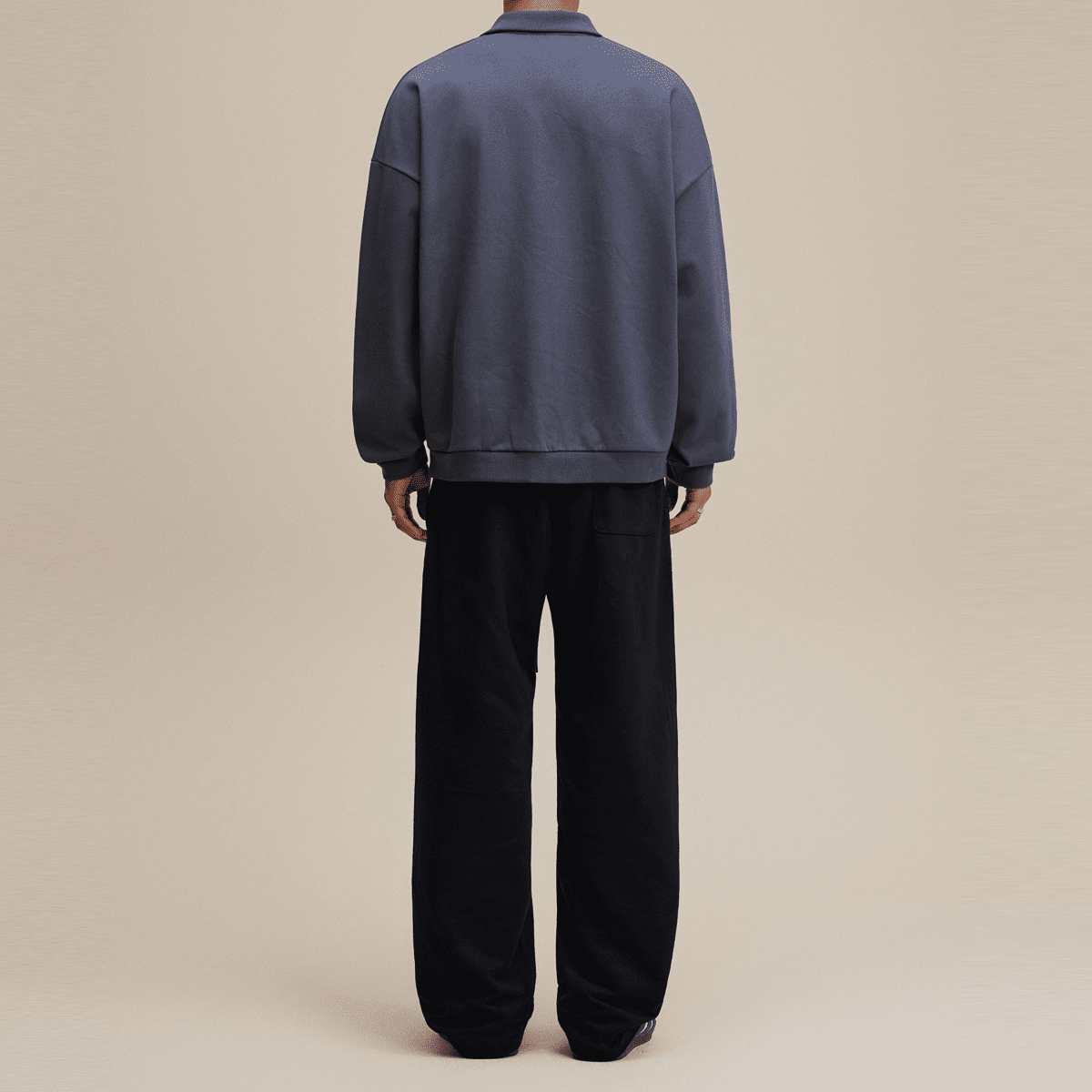 Men’s Half-Placket Polo Collar Sweatshirt