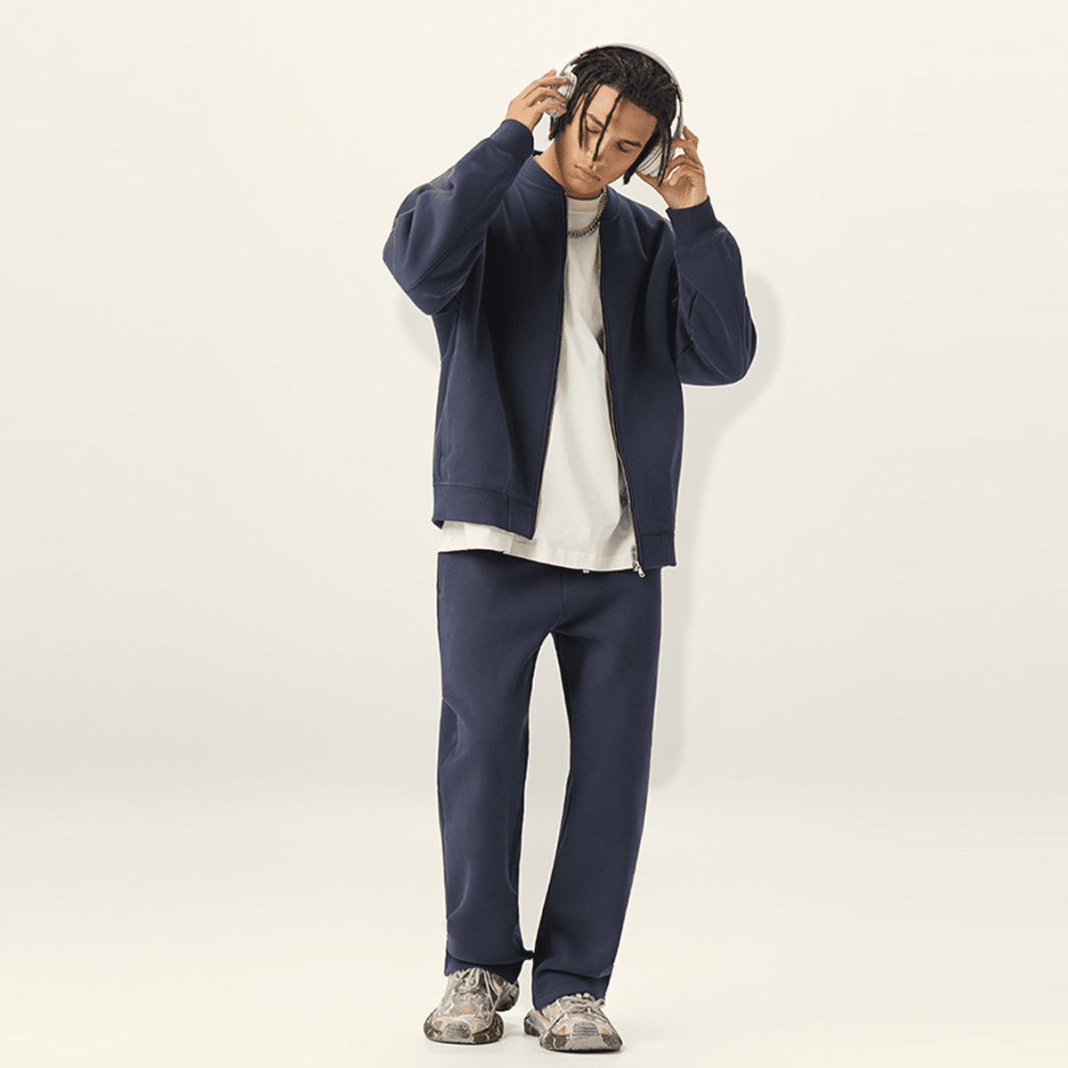 Unisex Fleece Zip-Up Baseball Jacket（360GSM）