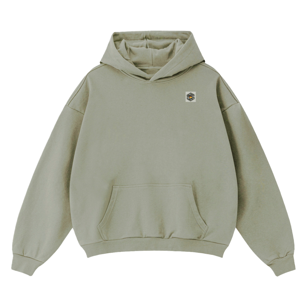 Unisex Cropped Drop Shoulder Heavyweight Oversized Hoodie(460GSM)