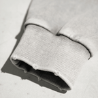 Cropped Oversized Washed Sweatshirt with Raw-Edge Streetwear Style