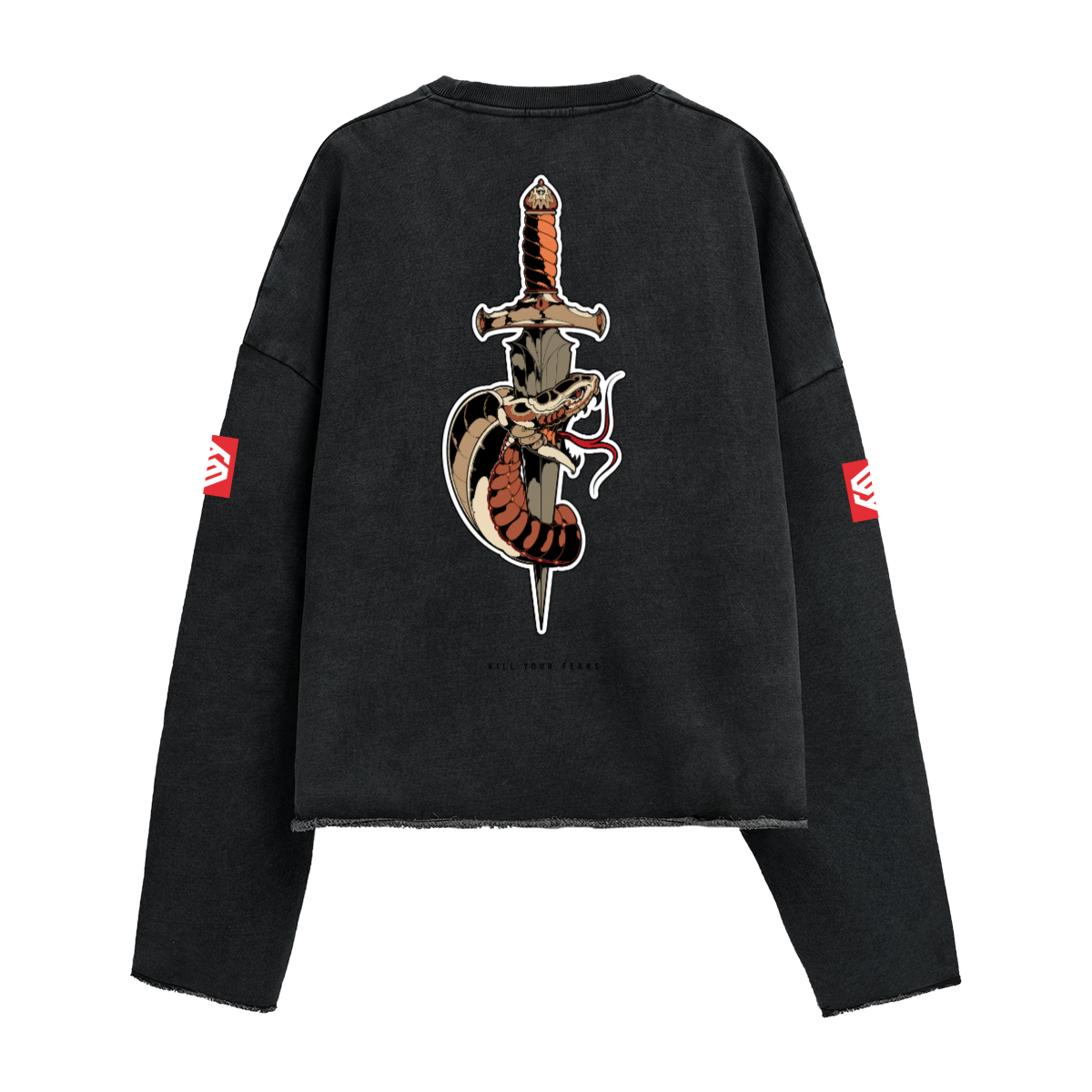 440GSM Unisex Washed Cropped Sweatshirt