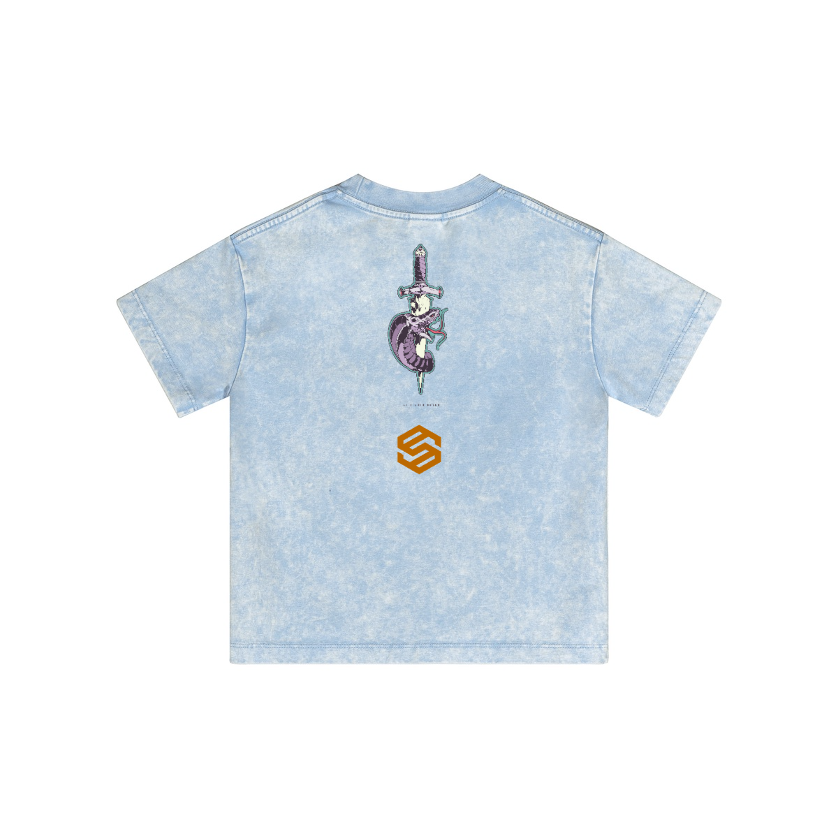 Streetwear Kids Vintage Washed T-Shirt(240GSM)