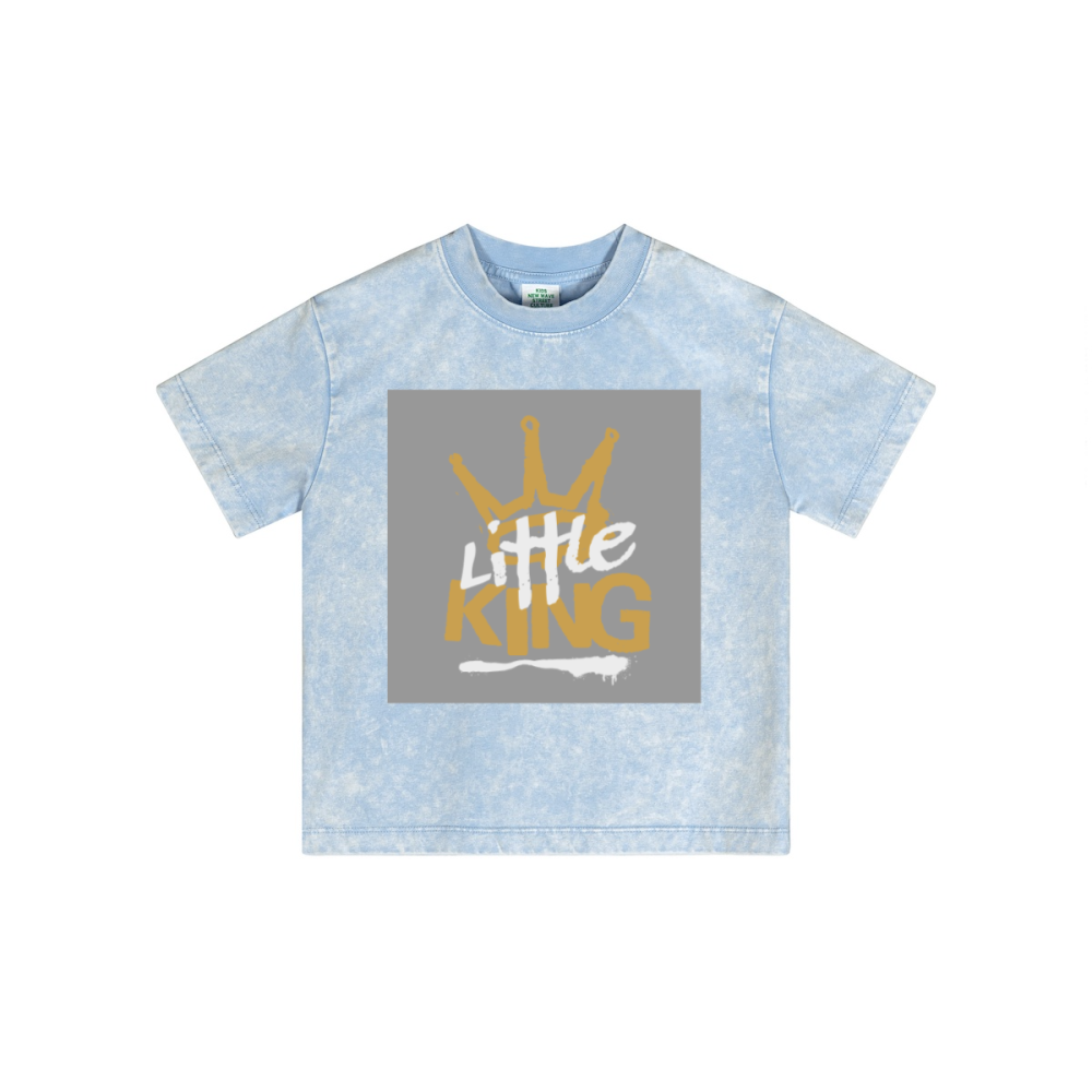 Streetwear Kids Vintage Washed T-Shirt(240GSM)