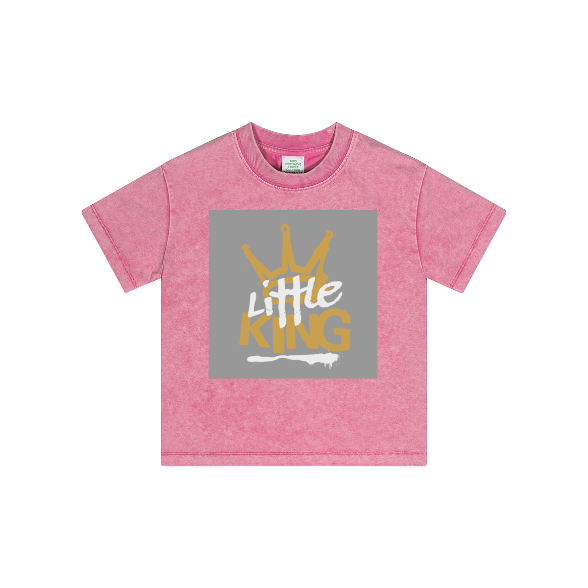 Streetwear Kids Vintage Washed T-Shirt(240GSM)