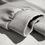 Cropped Oversized Washed Sweatshirt with Premium Cotton