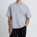 Unisex  Combed Cotton Cropped Oversized