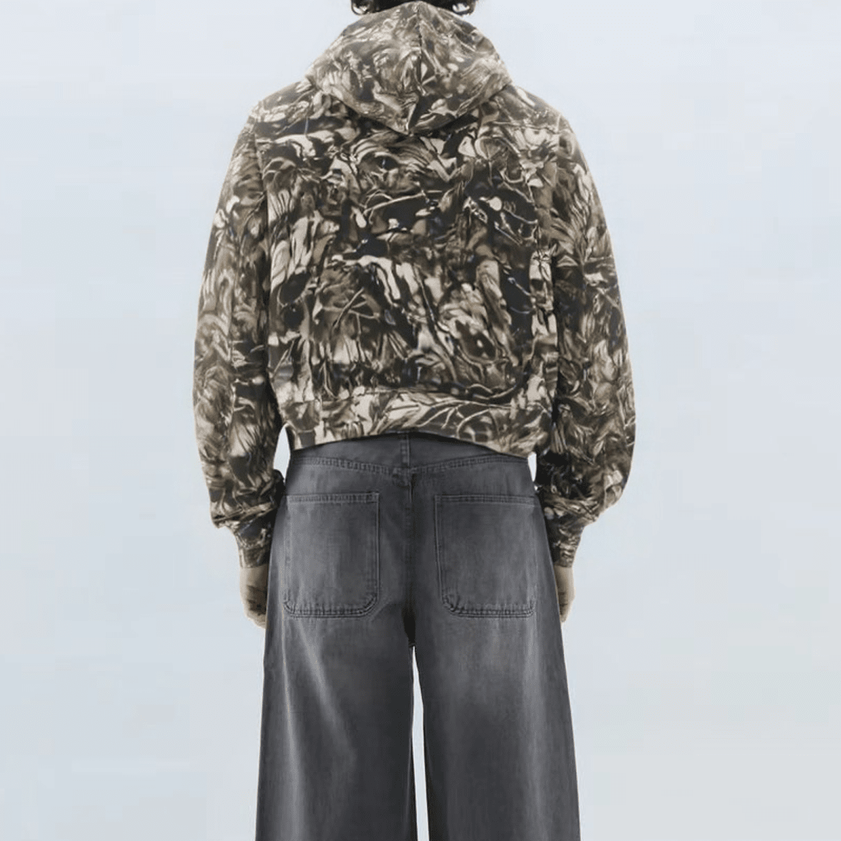 Unisex Cotton French Terry Camo Hoodie