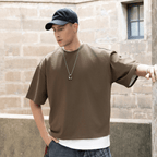 Unisex Cropped Loose T-shirt(280GSM)