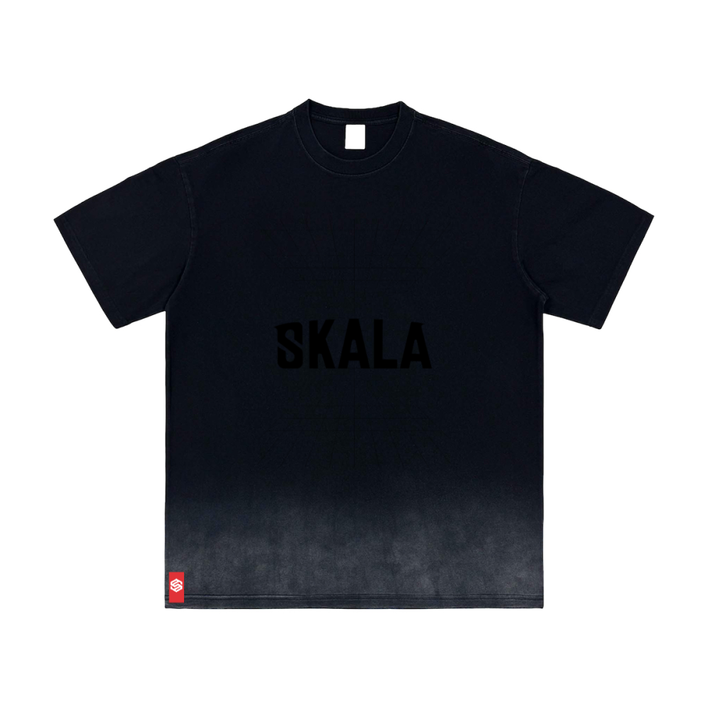 Bottom Sunfade Gradient Washed Vintage T-Shirt(250GSM)