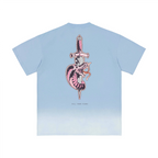 Bottom Sunfade Gradient Washed Vintage T-Shirt(250GSM)