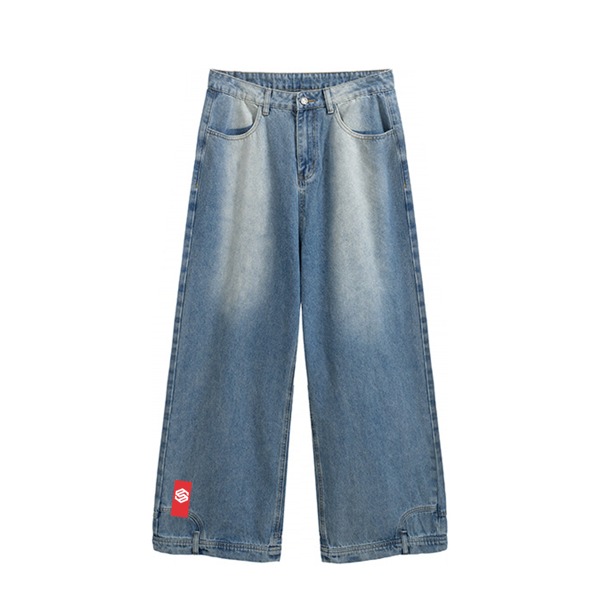 2024 Mirror Wide-leg Jeans