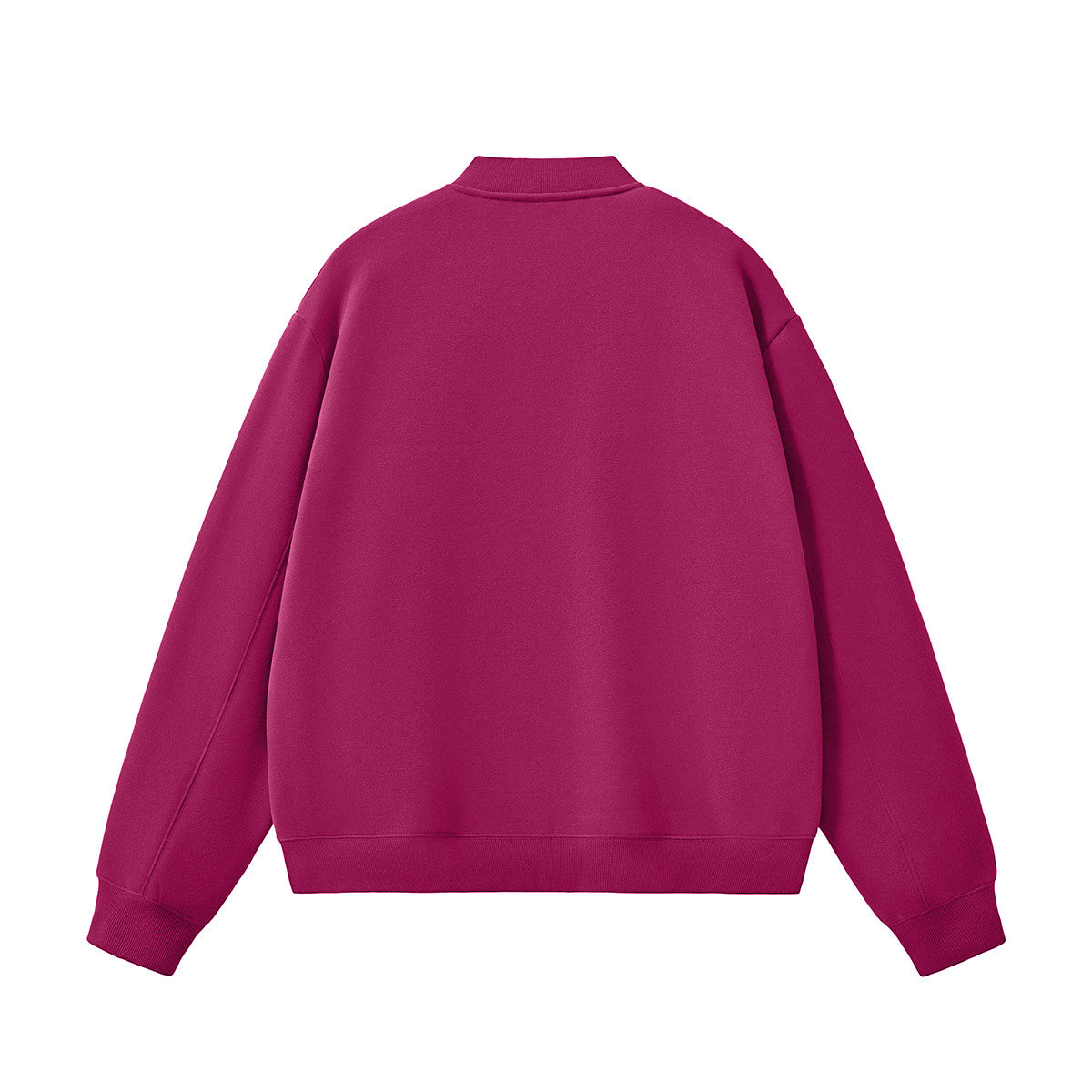 Unisex Fleece Zip-Up Baseball Jacket（360GSM）