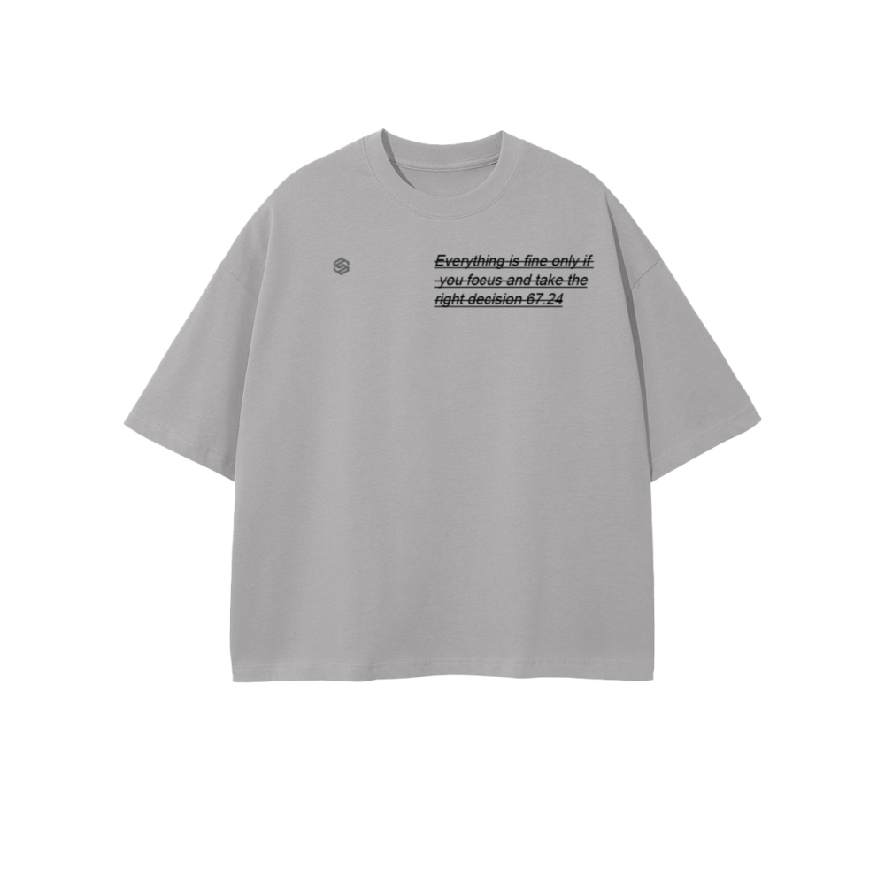 Unisex 100% Combed Cotton Cropped Oversized T-shirt (250g)