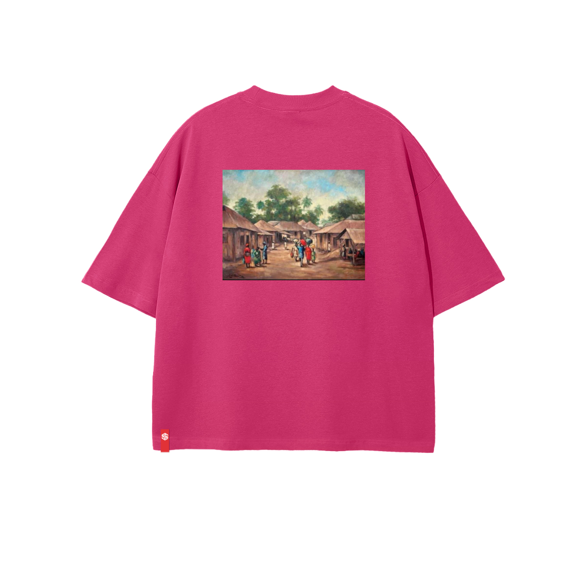 Unisex 100% Combed Cotton Cropped Oversized T-shirt (250g)