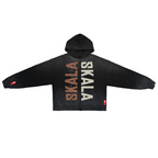 Unisex Washed Distressed Dystopian Streetwear Zip-Up Hoodie(420GSM)