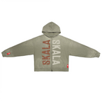 Unisex Washed Distressed Dystopian Streetwear Zip-Up Hoodie(420GSM)