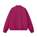 Unisex Fleece Zip-Up Baseball Jacket（360GSM）