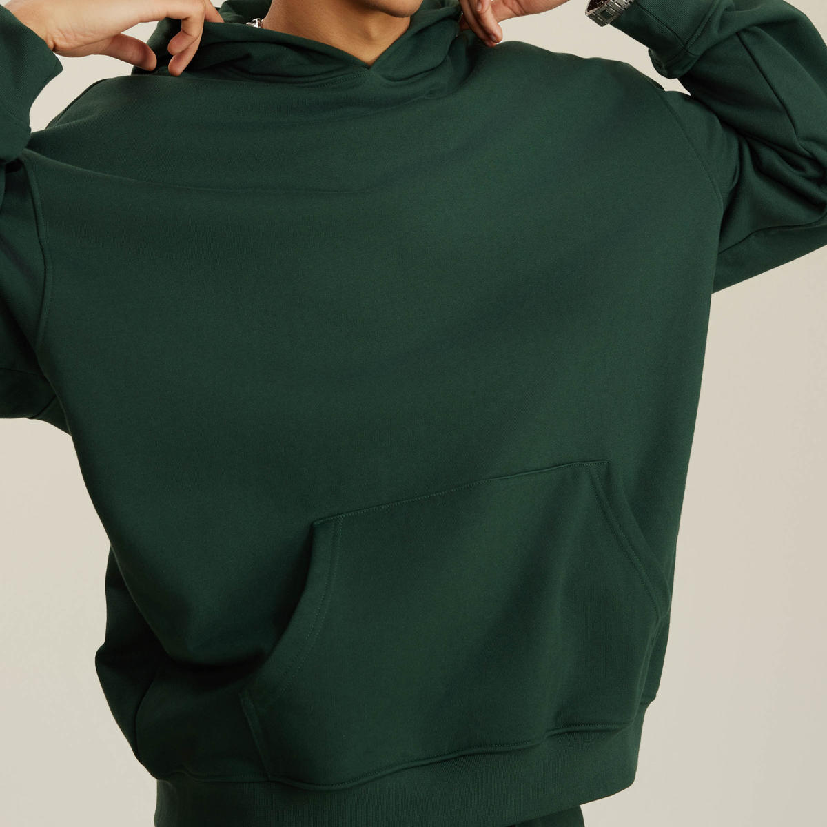 Unisex Looped Oversized Cotton Hoodie