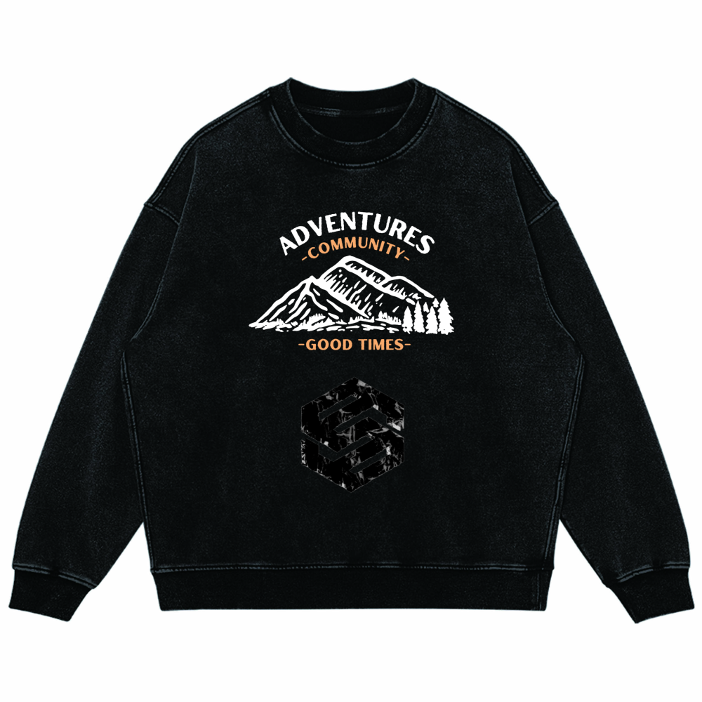 Unisex Super Heavyweight Oversized Faded Sweatshirt(440GSM)