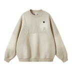 Round Neck Washed Distressed Ombre Heavyweight Sweatshirt(440GSM)