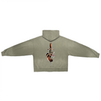 Unisex Washed Distressed Dystopian Streetwear Zip-Up Hoodie(420GSM)